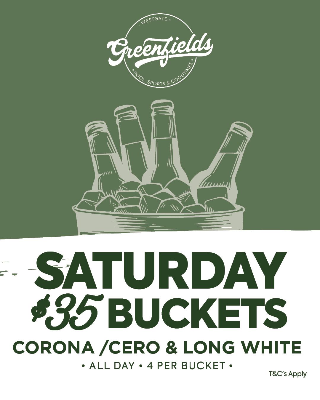 Saturday Buckets at Greenfields