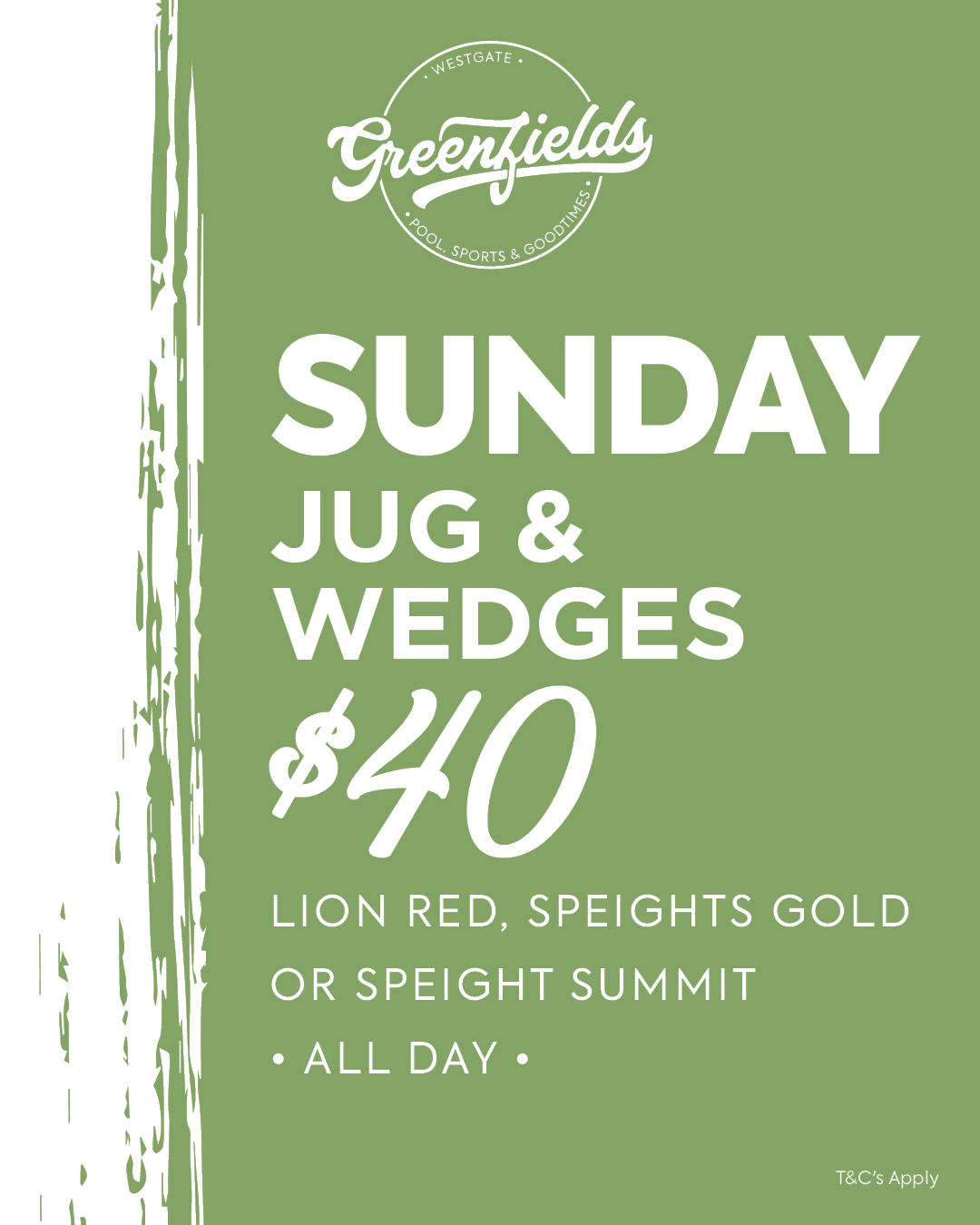 Jug & Wedges at Greenfields