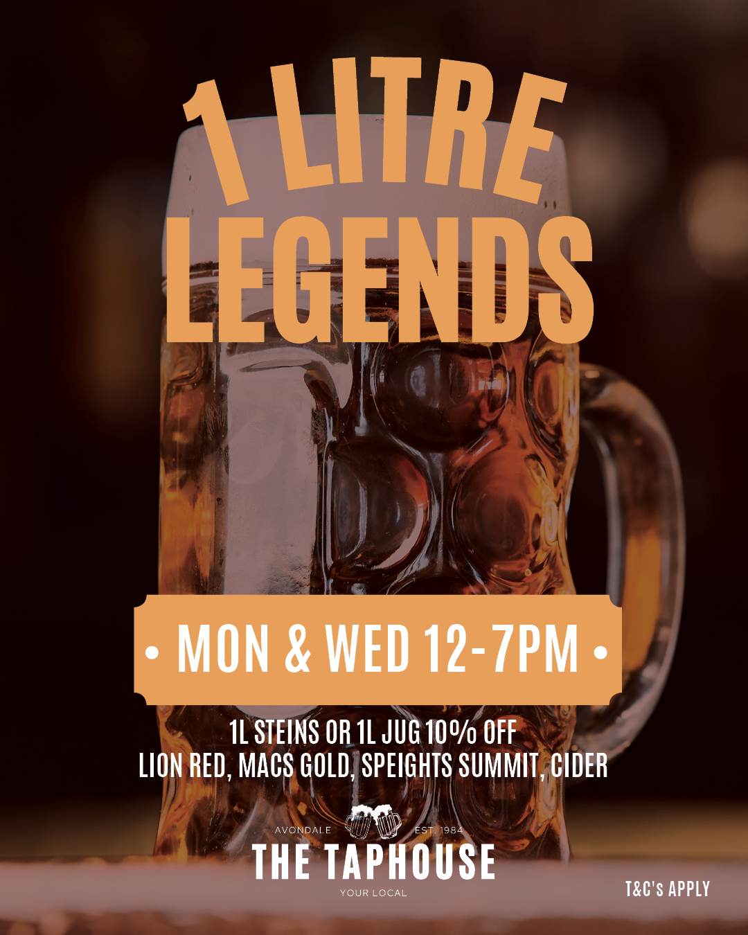 1 Litre Legends at The Taphouse