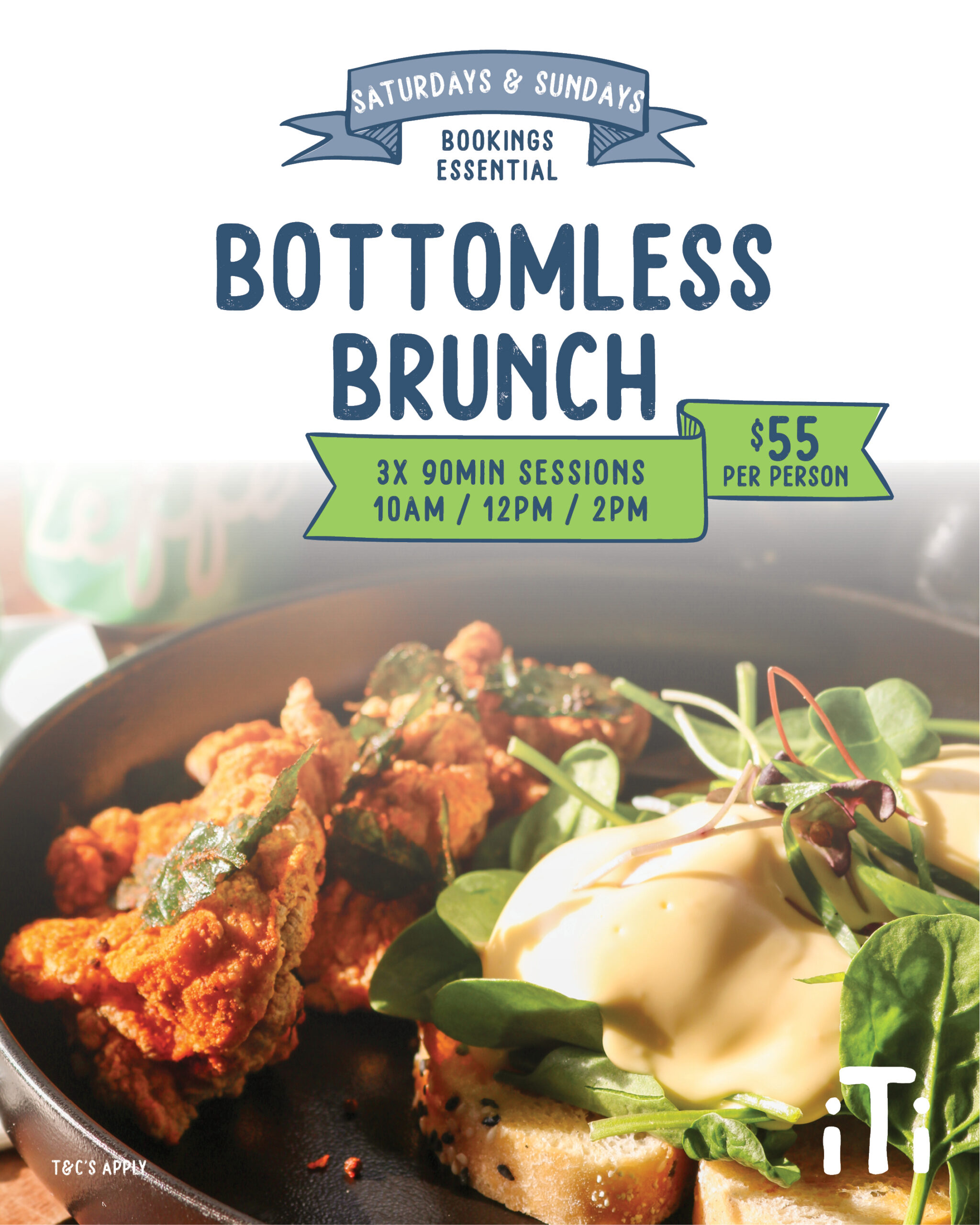 Bottomless Brunch $55pp at iTi